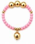 Soft pink beaded bracelet